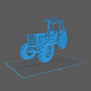 Tractor - Fiat 65-66 Wall Art - Model thumbnail 1