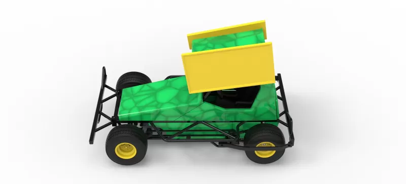 BriSCA Micro Formula 2 Stock Car Scale 1:16 - Model preview 9