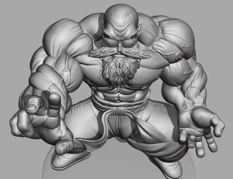 Master Roshi full Power - Model preview 7