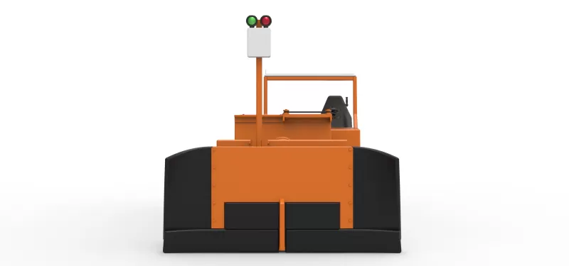 Garden Tractor pulling sled Scale 1:25 - Model preview 7