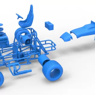 Vintage Sprint car Version 2 Scale 1:25 - Model thumbnail 28