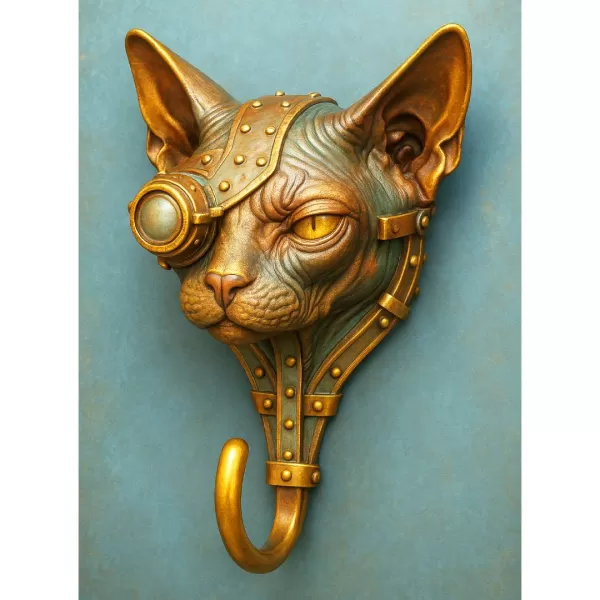 Steampunk Sphynx Hook - Model preview 1