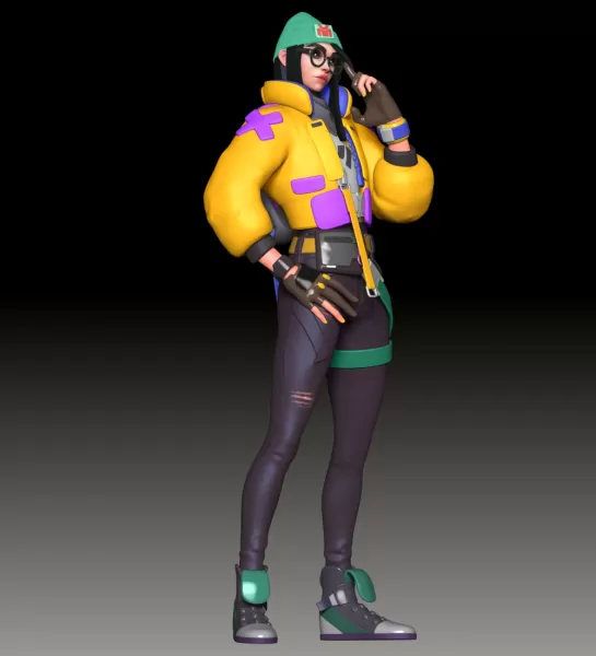 Valorant Killjoy FanArt - Model preview 4