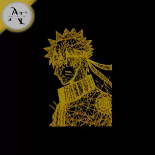 Naruto Uzumaki - Geometric - 2D Wall Art Decor