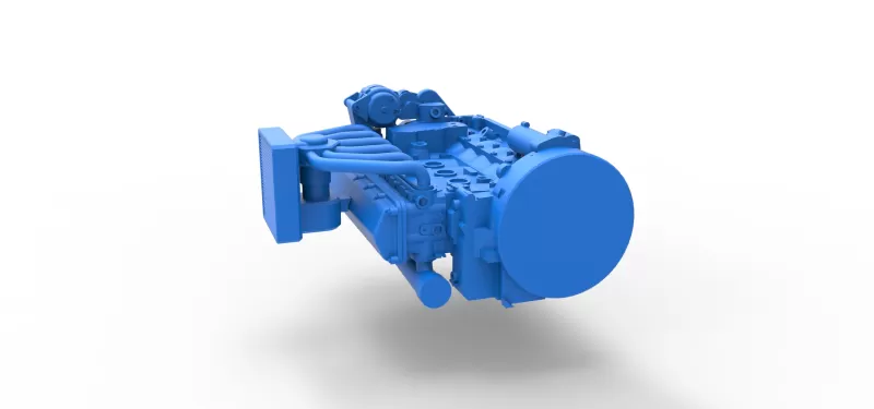 Engine of Vintage Bus Scale 1:25 - Model preview 11