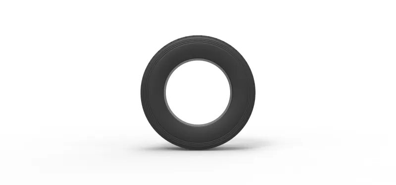 Semi truck tire 13 Scale 1:25 - Model preview 5