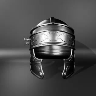 Roman Legionary Helmet - Model thumbnail 1
