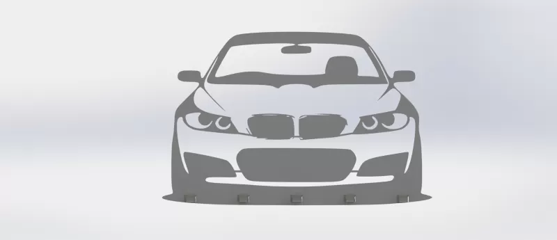 BMW key hook holder - Model preview 1