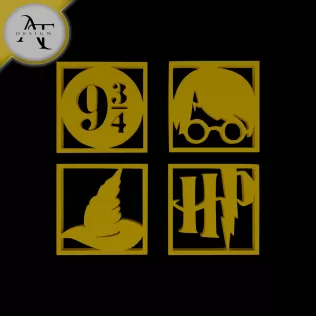 Harry Potter - Silhouette - 2D Wall Art Decor