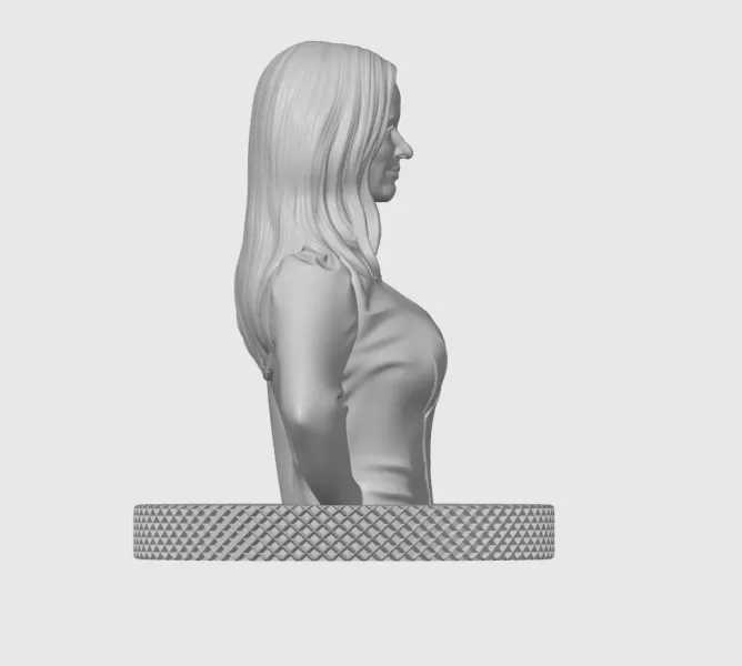 Emily Blunt 3D Bust Print - Model preview 9