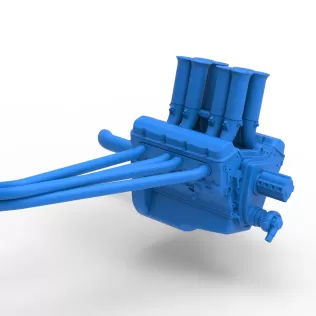 Engine V8 for Supermodified race car Version 5 Scale 1:25 - Model thumbnail 15