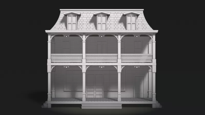 Greenfield General Store Facade - Model preview 4