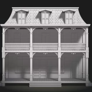 Greenfield General Store Facade - Model thumbnail 4