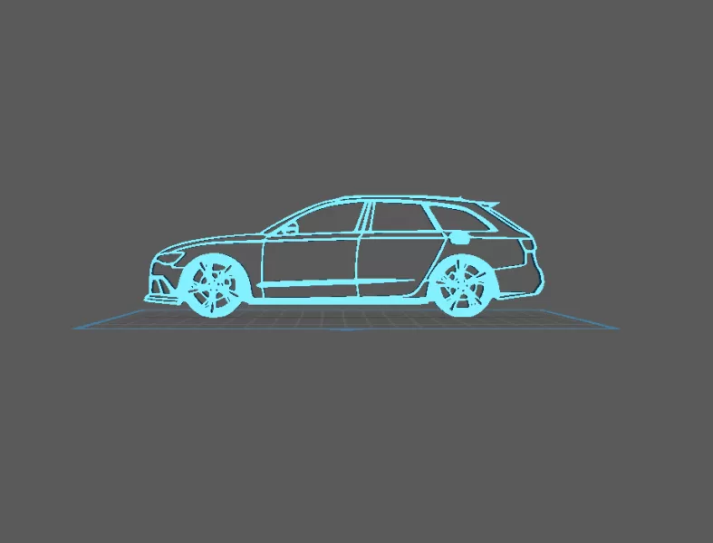 Audi - RS6 Wall Art - Model preview 2