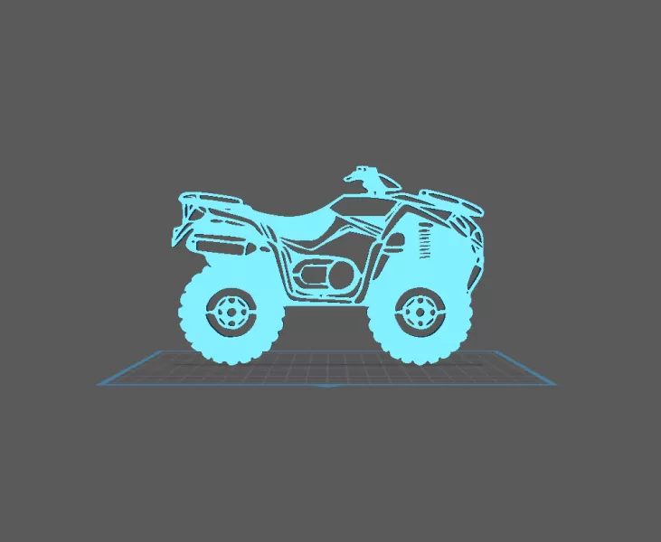Yamaha - Grizzly Wall Art - Model preview 1