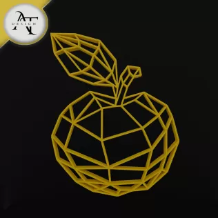 Apple - Geometric - 2D Wall Art Decor