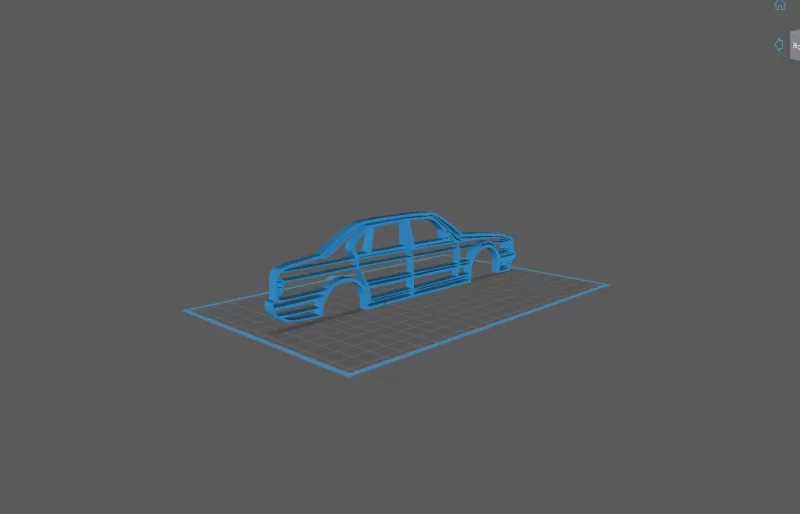 BMW - E32 1987 Wall Art - Model preview 2