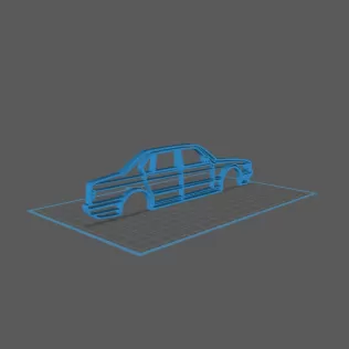BMW - E32 1987 Wall Art