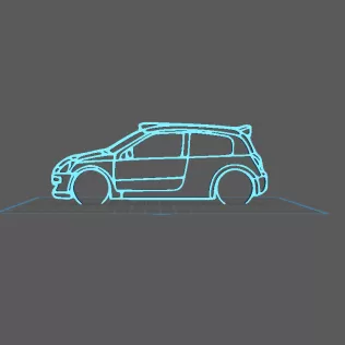 Renault - Clio 4 RS Wall Art