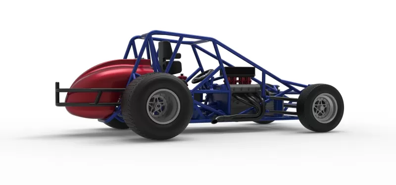 Dirt Silver Crown Car Base Scale 1:25 - Model preview 21