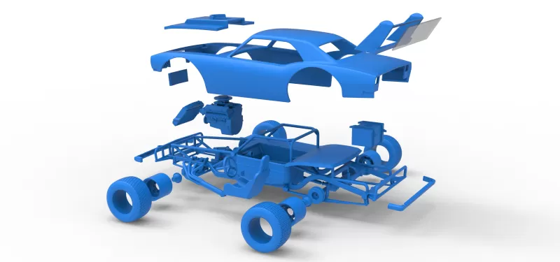 Vintage Semi-Late Model Stock Car Scale 1:25 - Model preview 29