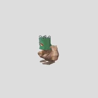 Garbage Can Golem - Model thumbnail 2