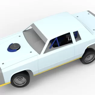 IMCA Stock car while turning Version 2 Scale 1:25 - Model thumbnail 4