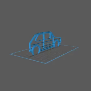 Volkswagen - Golf 1 Wall Art - Model thumbnail 1