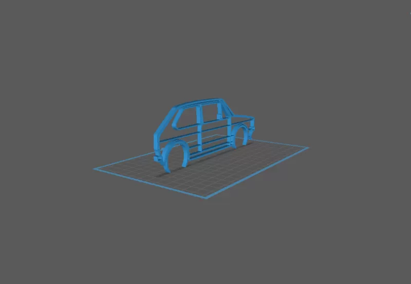 Volkswagen - Golf 1 Wall Art - Model preview 1