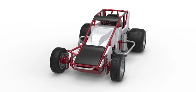 Dirt Silver Crown Car Scale 1:25 - Model preview 5