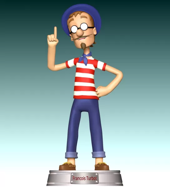 Francois Turbot FanArt - Model preview 2