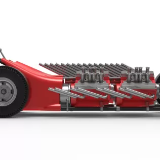 Vintage AWD Dragster Version 2 Scale 1:25 - Model thumbnail 22