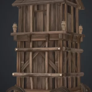 Belagerungsturn - Model thumbnail 2