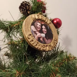 Personalized Christmas Ornaments with Photo, Interchangeable - Model thumbnail 5