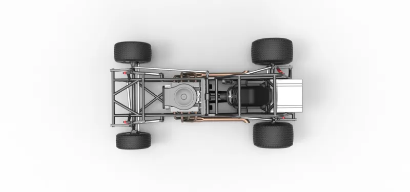 Vintage Dirt Modified stock car Base Version 4 Scale 1:25 - Model preview 11