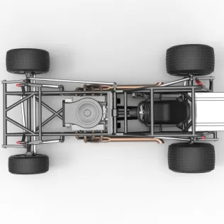 Vintage Dirt Modified stock car Base Version 4 Scale 1:25 - Model thumbnail 11