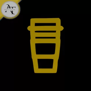 Simple Coffee Cup Symbol - 2D Art