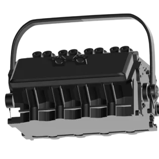 COOLER/SUPPORT FOR V8+4 ENGINE - Model thumbnail 6