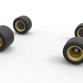Wheel set of Vintage Asphalt Supermodified stock car 1:25 - Model thumbnail 10