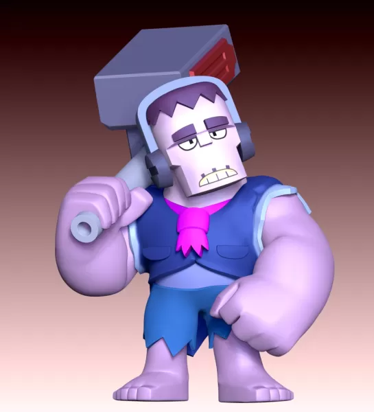 Frank Brawl Stars Fan Art - Model preview 4