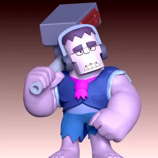 Frank Brawl Stars Fan Art - Model thumbnail 4