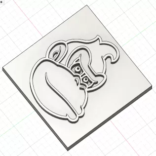 Plaque tête Donkey Kong - Model thumbnail 1