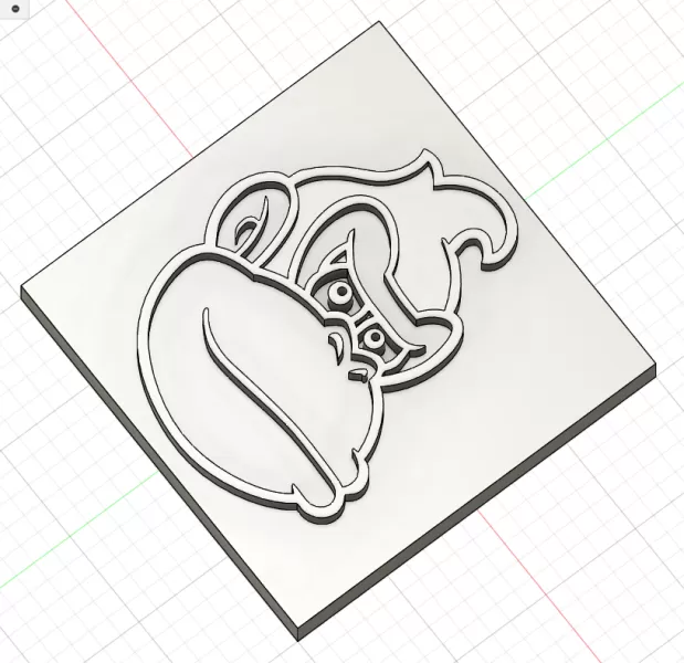 Plaque tête Donkey Kong - Model preview 1