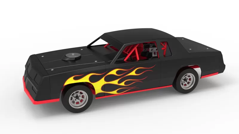 IMCA Stock car Version 2 Scale 1:25 - Model preview 1