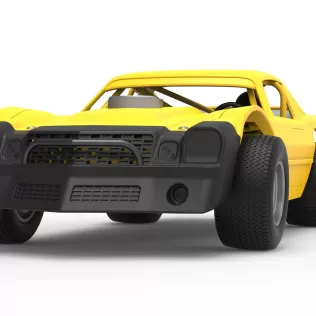 Vintage Dirt late model Race car Version 2 Scale 1:25 - Model thumbnail 6