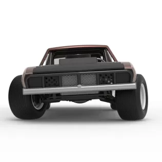 Vintage Semi-Late Model Stock Car while turning Scale 1:25 - Model thumbnail 7