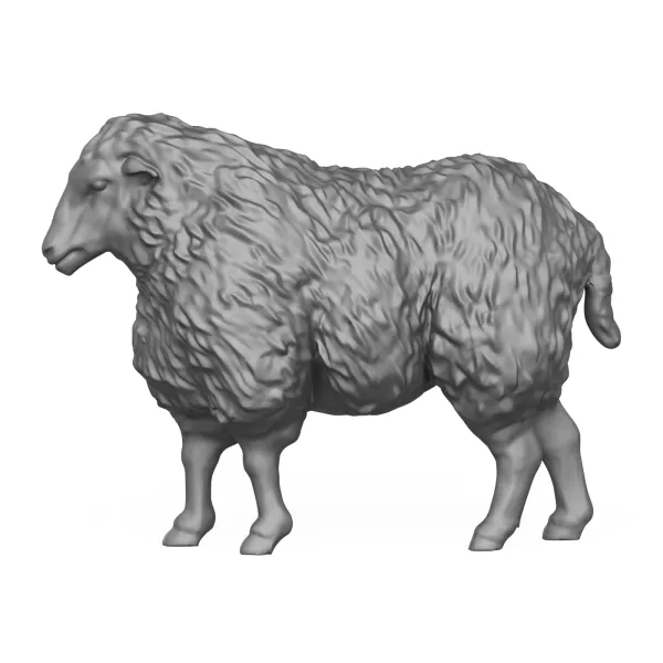 Standing Sheep 3D Print Model - Model preview 5