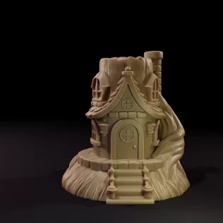 Enchanted Tree Stump Fairy House - Model thumbnail 1