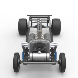 Chassis of Gasser Version 2 Scale 1:25 - Model thumbnail 7