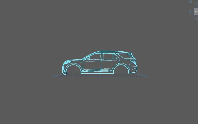 Ford - Explorer 2020 Wall Art - Model preview 1
